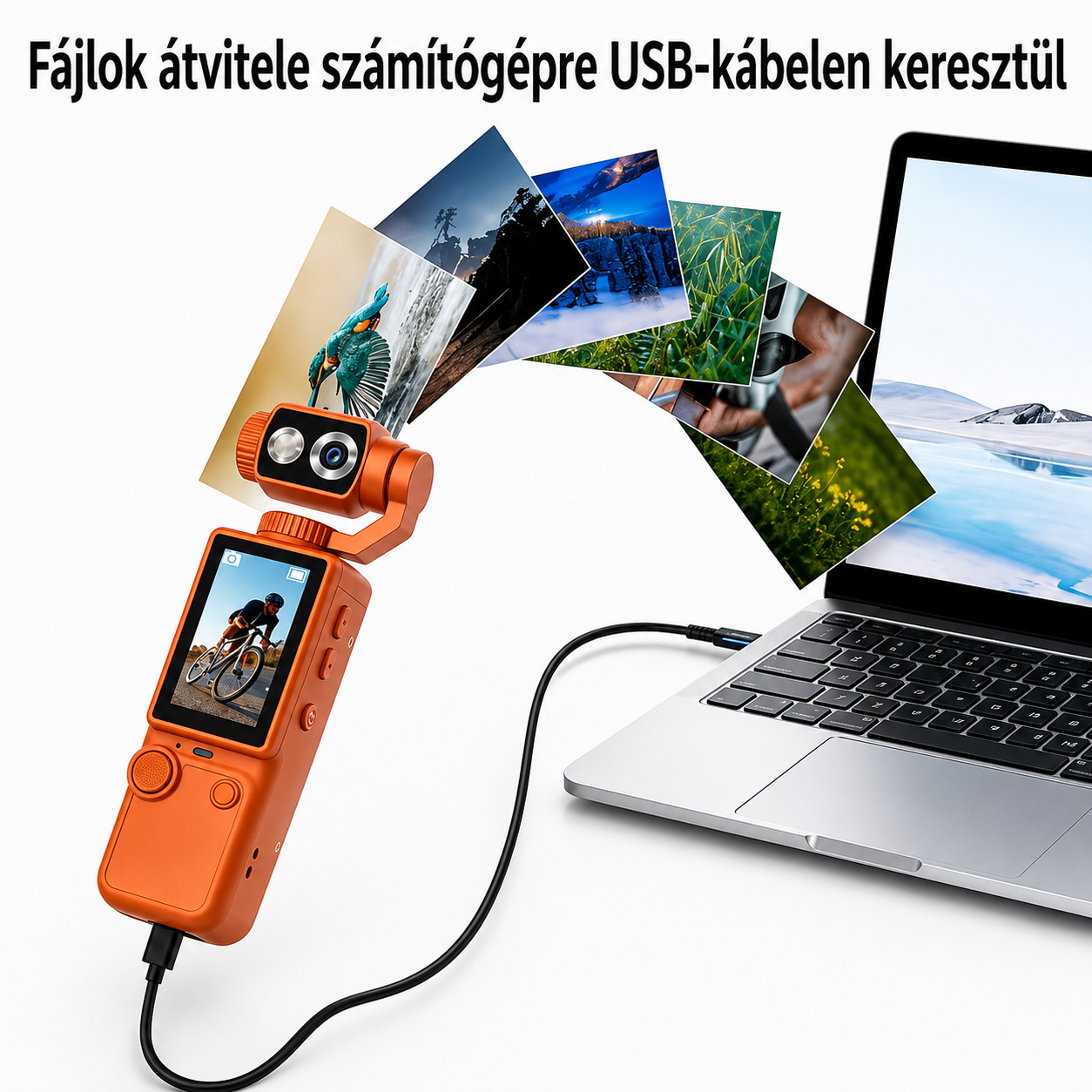 26 Új Ultralight 4 az 1-ben akciókamera | Támogatja az 1080P HD videofelvételt, 360°-ban forgatható objektívet, képstabilizálást, egykattintásos felvételt, hordozható kültéri kamera, alkalmas kerékpározáshoz, vlogoláshoz és drón szintű felvételkészítésh