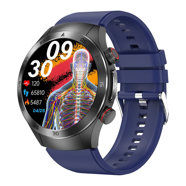 HealthWave Max - A legjobb okosóra orvosi diagnosztikához, óra a vérzsírok, a húgysav és a vércukorszint monitorozására, valamint EKG-t és fotopletizmográfiát használó fitneszkövető.