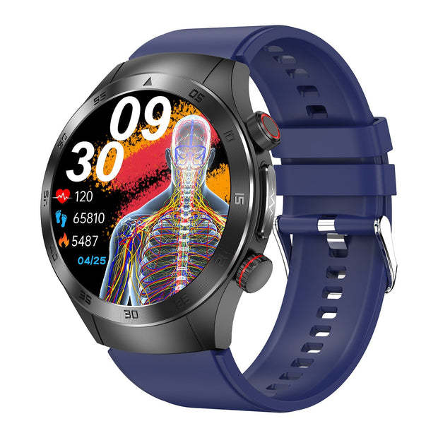 HealthWave Max - A legjobb okosóra orvosi diagnosztikához, óra a vérzsírok, a húgysav és a vércukorszint monitorozására, valamint EKG-t és fotopletizmográfiát használó fitneszkövető.