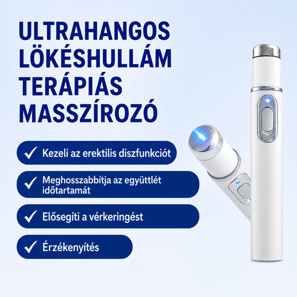 😍😍 Újítsa meg férfi vitalitását, nyerje vissza önbizalmát  Fejlett lökéshullám-terápia, amely támogatja az erekció minőségének és tartósságának javítását, miközben enyhítheti az izmok, ízületek és inak fájdalmát.💪💪