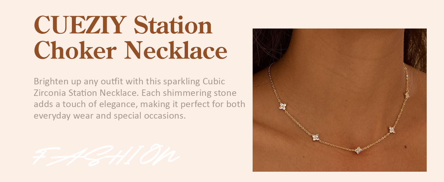 cz choker necklace