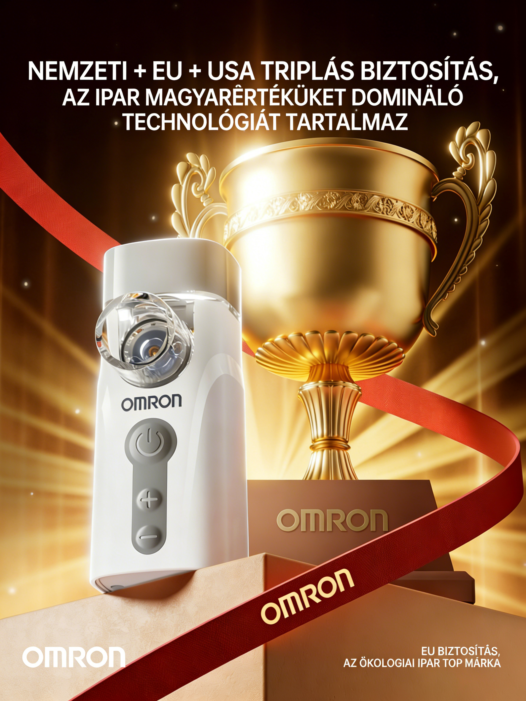 [Copy]OMRON porlasztó – Biztonságos, hatékony inhaláció az egész család számára, csendes működéssel, finom részecskékkel, többféle gyógyszerrel kompatibilis és hordozható kialakítással