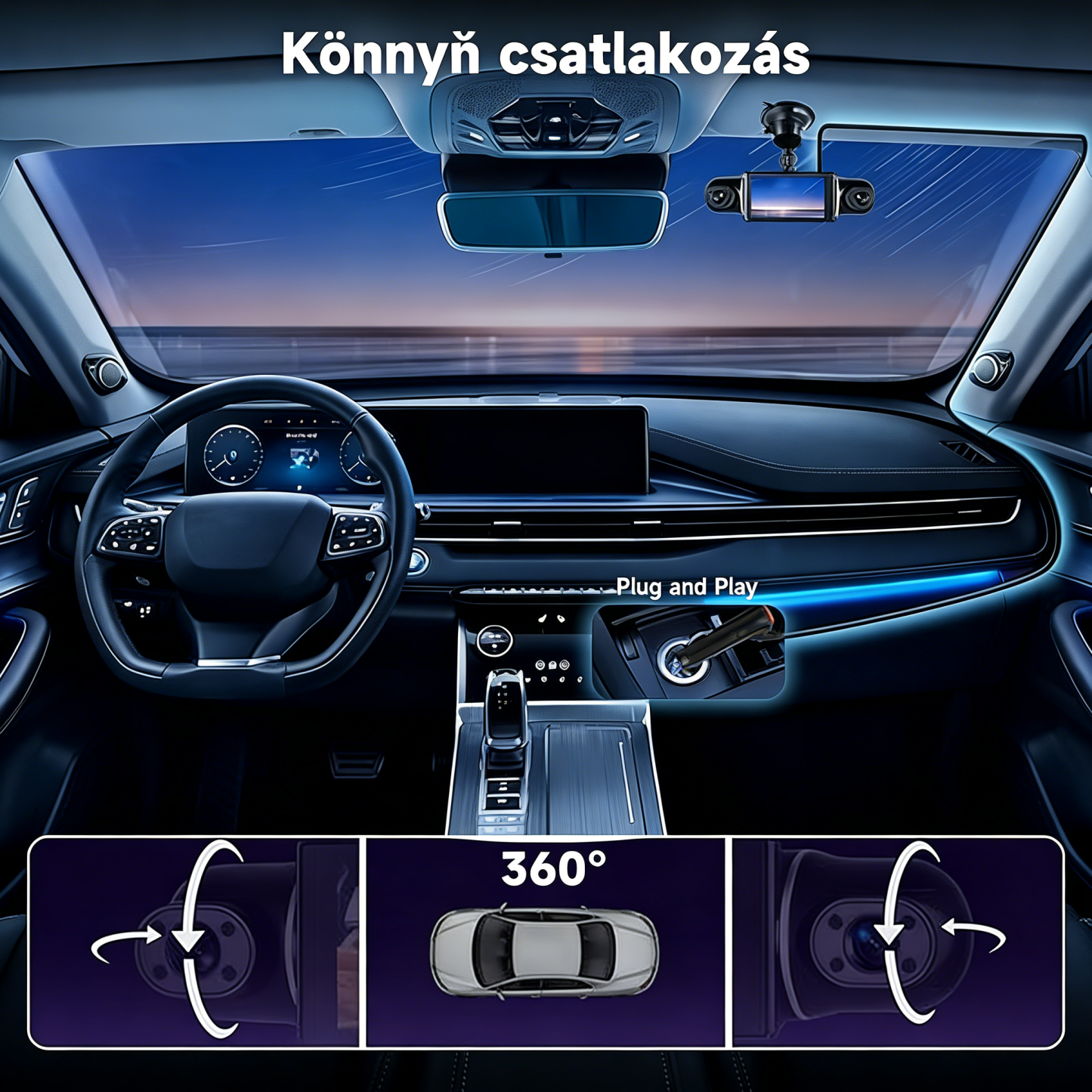 [Copy]Garmin 2026 – 5K Ultra HD Négyszemélyes Panoráma Kamera a Biztonságos és Okos Vezetésért