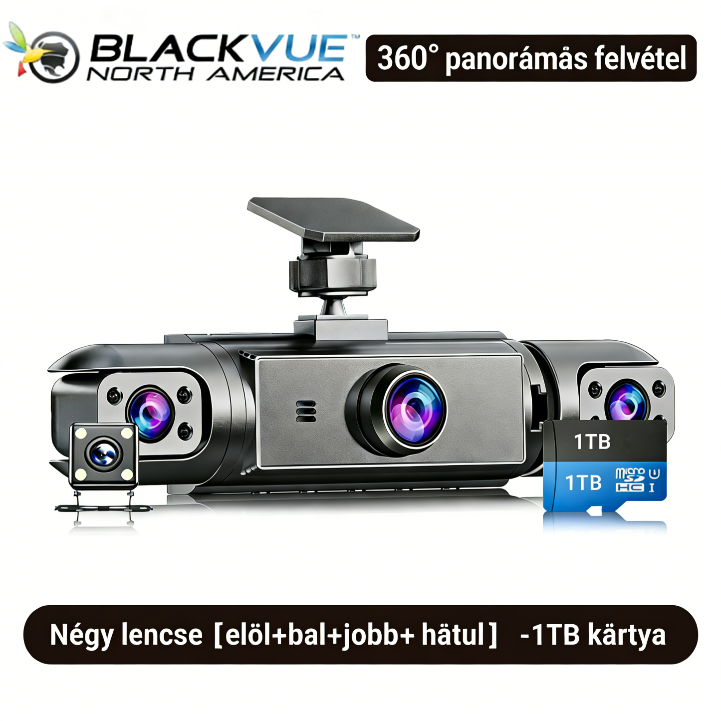 [Copy]BlackVue 4 csatornás 360° panoráma menetrögzítő kamera | Teljes körű védelmet biztosít a vezetéshez és parkoláshoz
