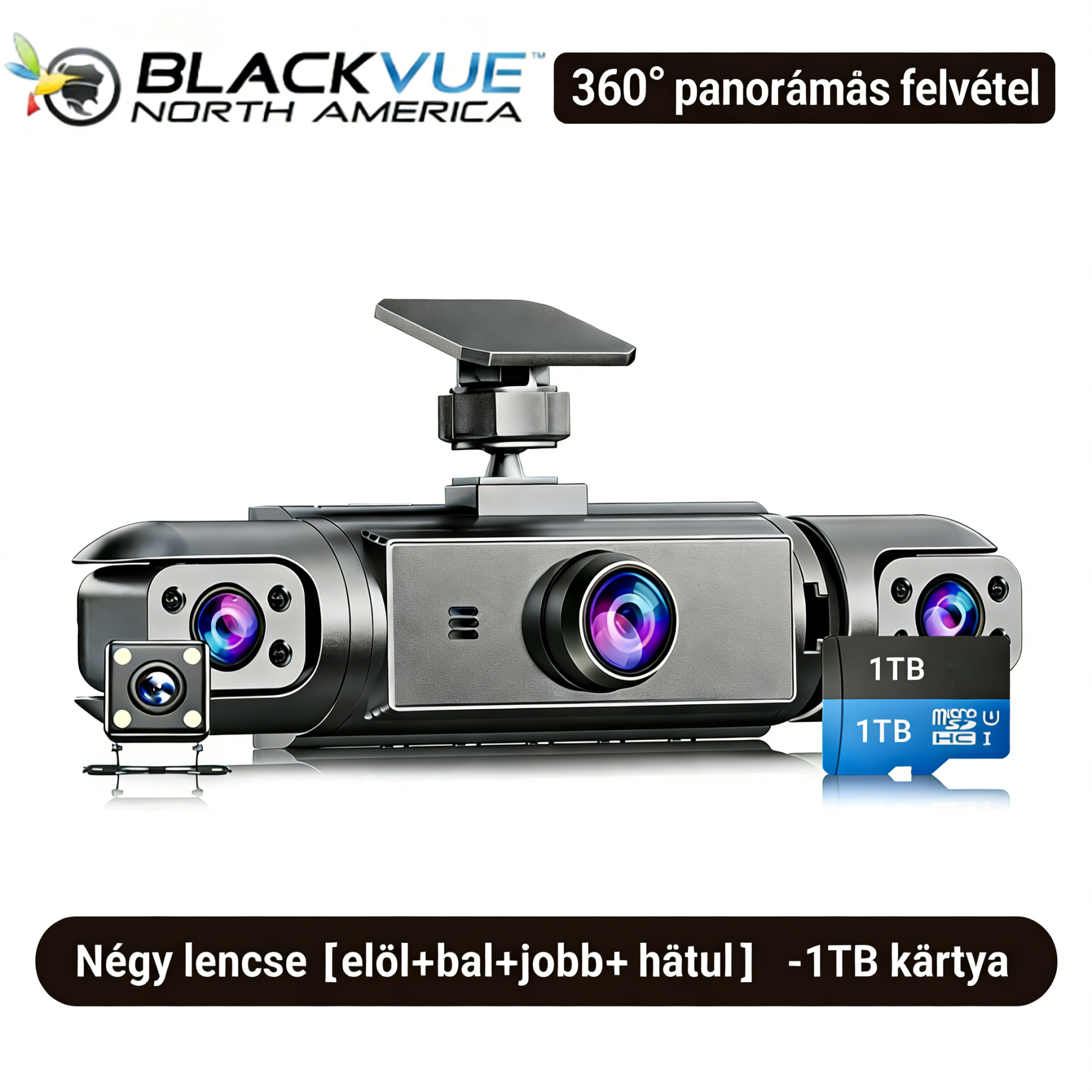 [Copy]BlackVue 4 csatornás 360° panoráma menetrögzítő kamera | Teljes körű védelmet biztosít a vezetéshez és parkoláshoz