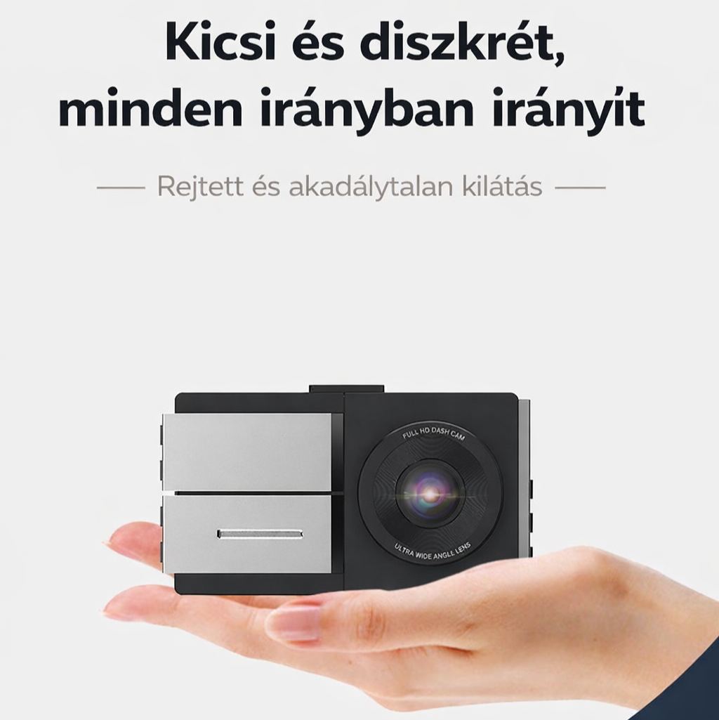 Ötlencsés Sentinel módú DVR parkolófelügyelet 2026 Új modell 360°-os panoráma nézettel és első és hátsó kettős kamerákkal
