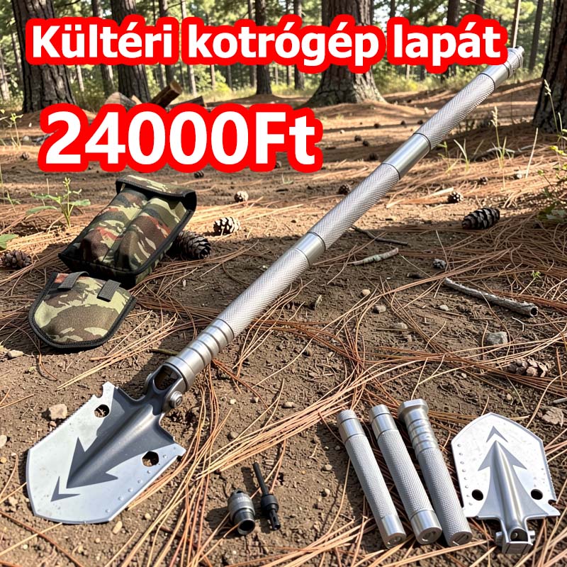 🏕️Multifunkciós lapát, kötelező darab kempingmérnökök számára 🔥💪