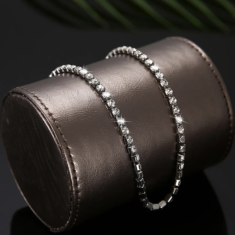 (🎁2024 New Year Hot Sale🎁)💥"Crystal' Tennis Necklace + Free Bracelet