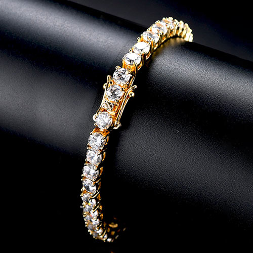 Sparkling 3MM Moissanite Tennis Bracelet with free jewelry box