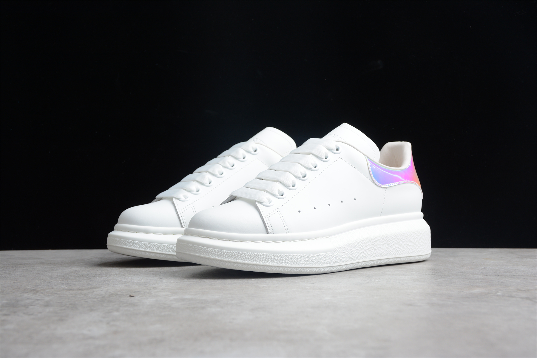 Alex McQ  women sneakers white colorful heel