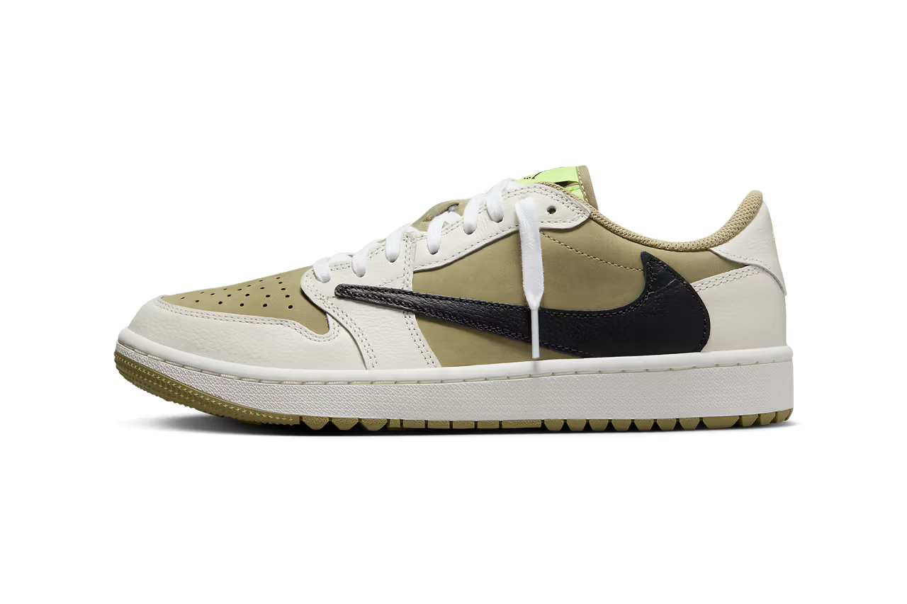 Jordan 1 Retro Low Golf Travis Scott Neutral Olive