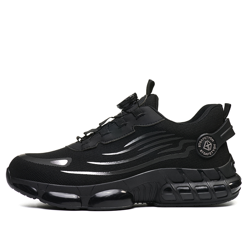 Men's lightweight and comfortable steel-toe industrial construction safety shoes