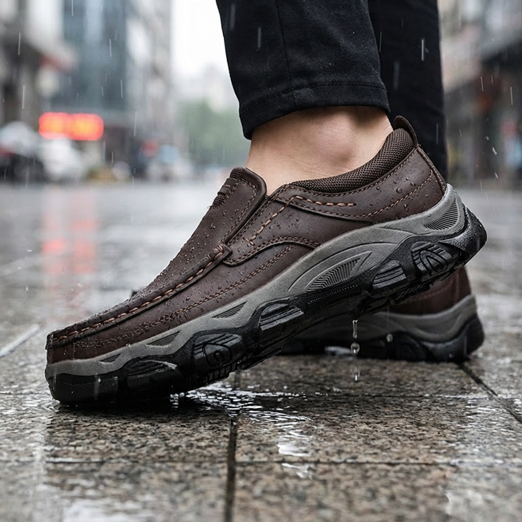 ⏰Limited Time Offer--50% OFF 🎉Men's Orthopedic Walking Shoes | Genuine Leather Slip On Loafers