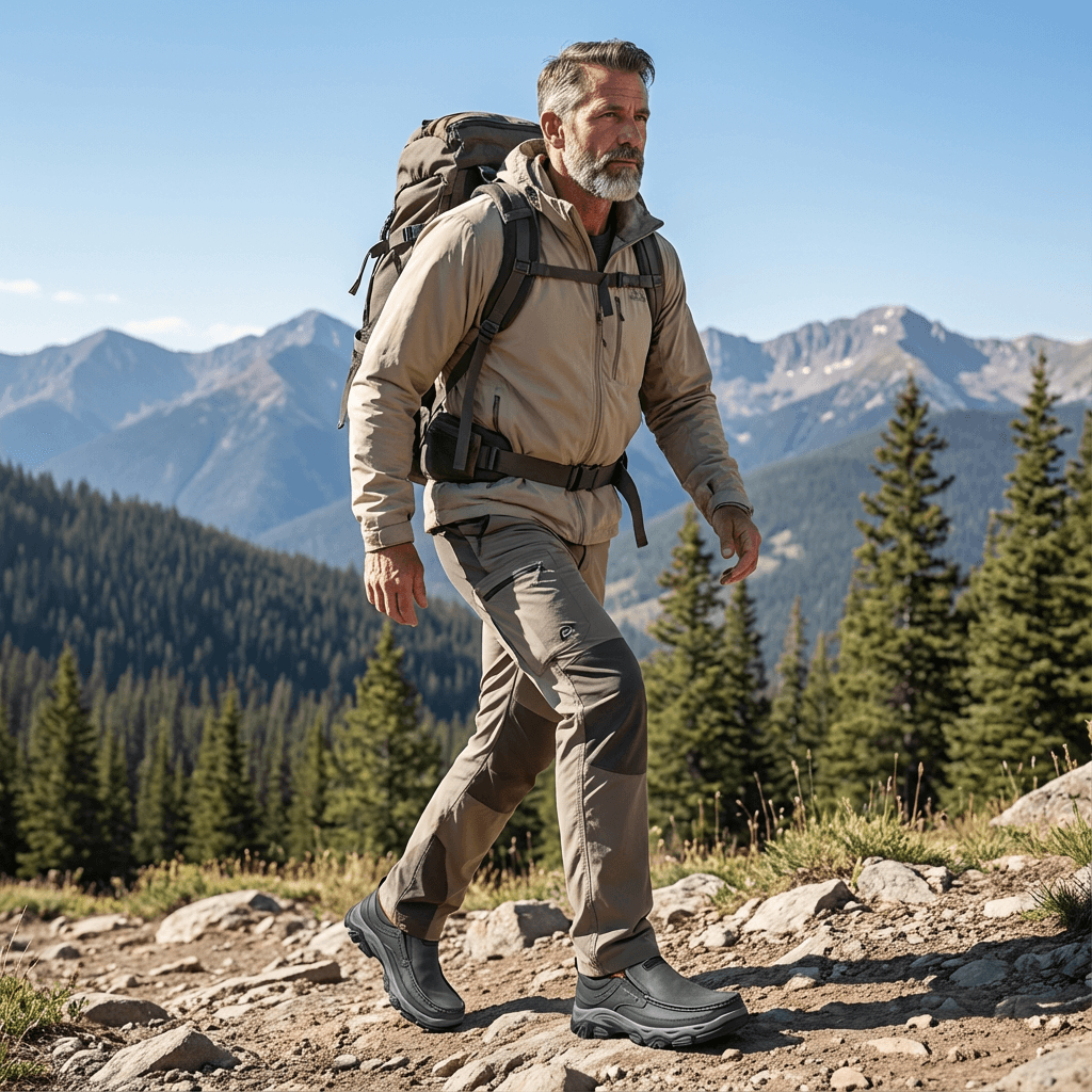 ⏰Promotion 50% OFF - Men's Orthopedic Walking Shoes | Genuine Leather Slip On Loafers