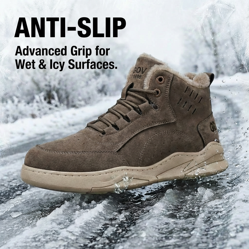 Men's-Outdoor warm waterproof ski-proof boots