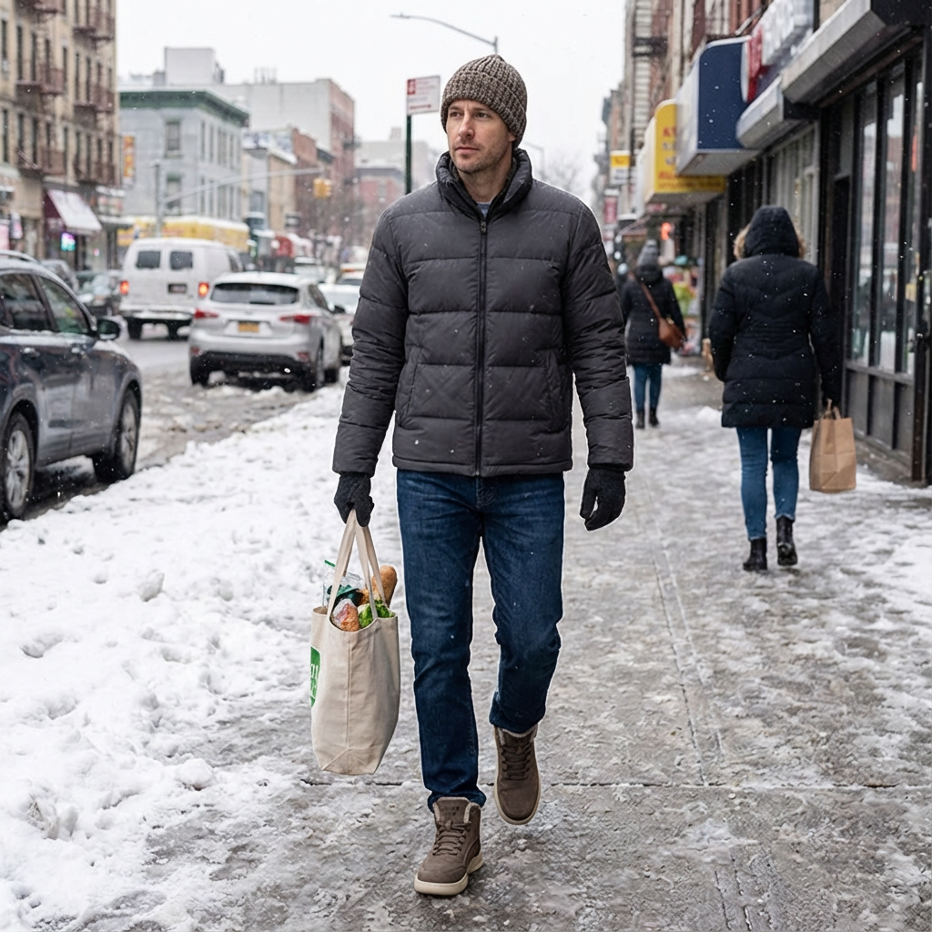 Men's-Outdoor warm waterproof ski-proof boots