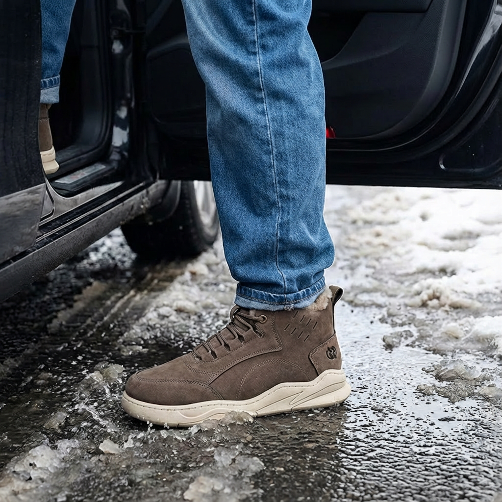 Men's-Outdoor warm waterproof ski-proof boots