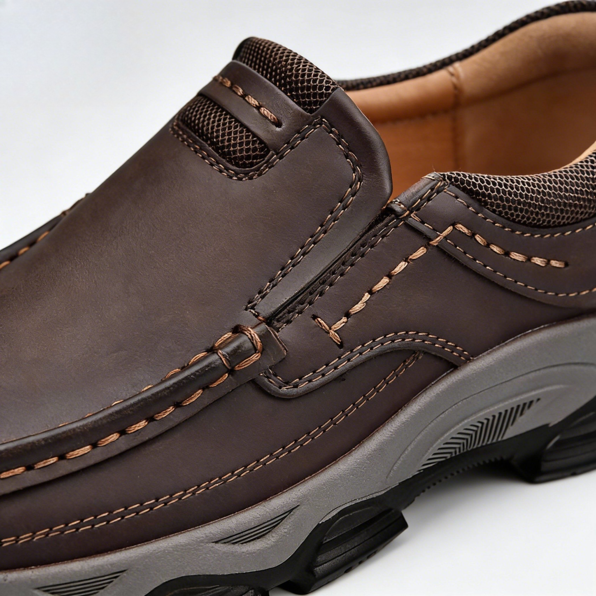 ⏰Promotion 50% OFF - Men's Orthopedic Walking Shoes | Genuine Leather Slip On Loafers