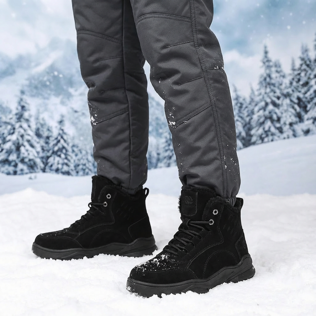 Men's-Outdoor warm waterproof ski-proof boots