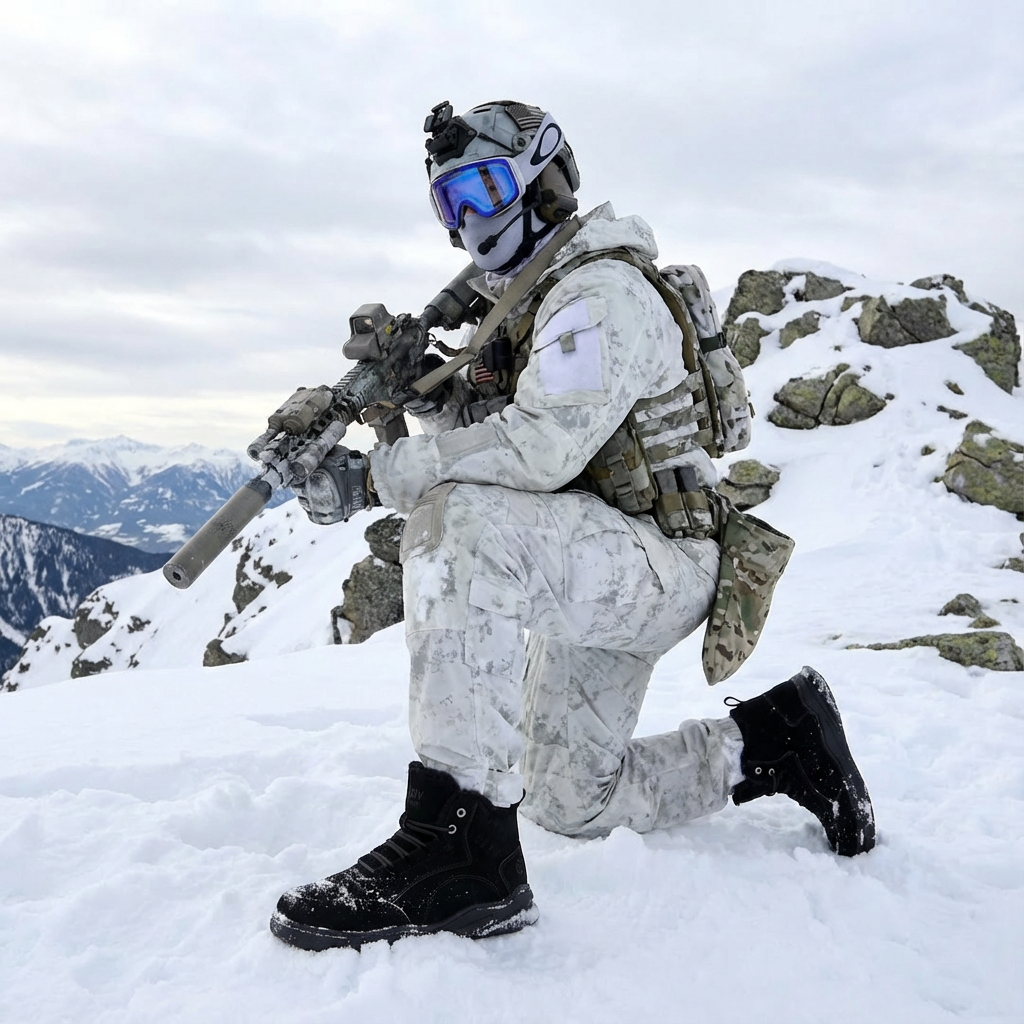 Men's-Outdoor warm waterproof ski-proof boots