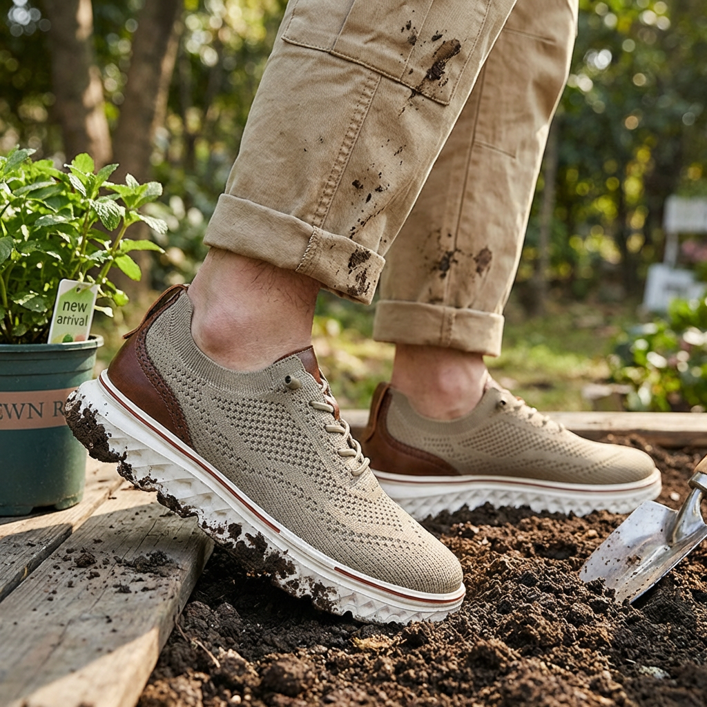 Men's hands-free casual walking shoes