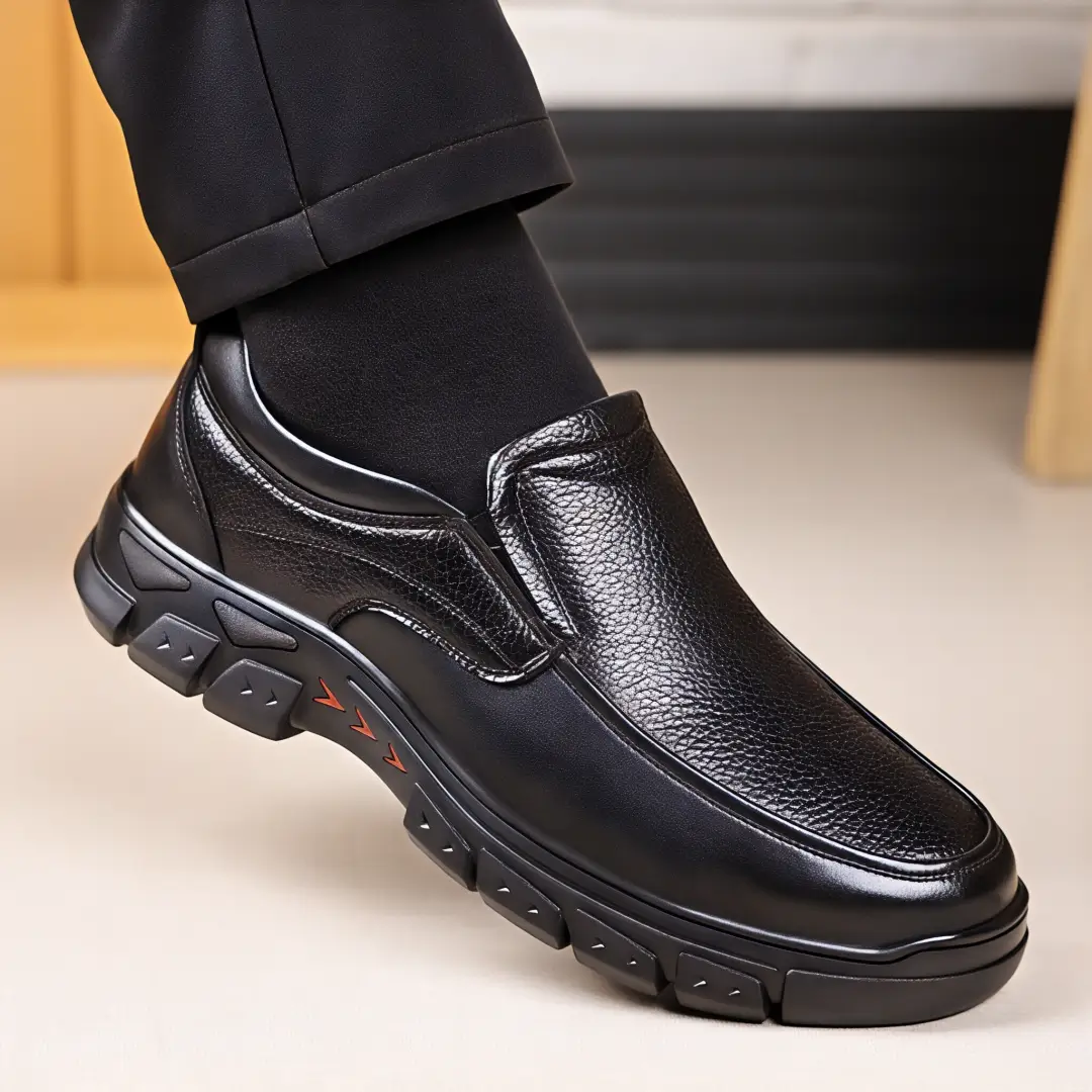 ⏰Promotion 50% OFF - Men's Orthopedic Comfort Relaxed Fit Genuine Leather Slip On Loafers