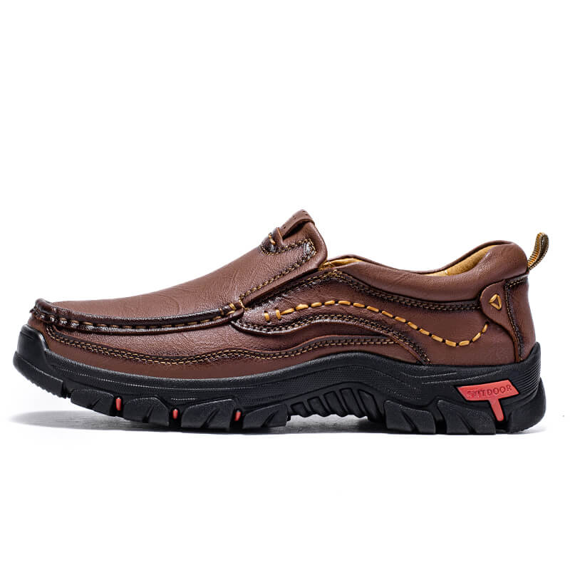 Men's Leather Slip-On Walking Shoes – Comfort, Durability & Everyday Support