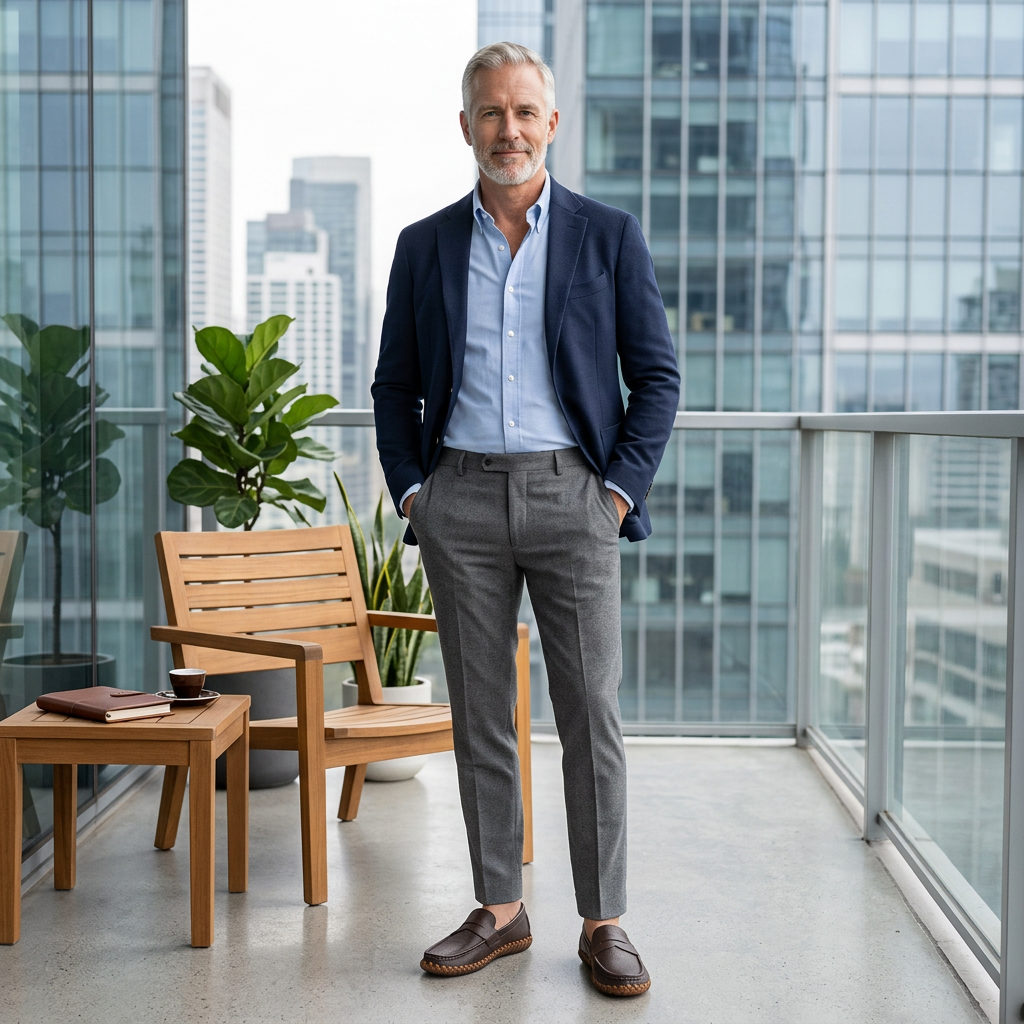 Men’s Casual Business Driving Classic Genuine Leather Penny Loafers Slip-On Walking Shoes