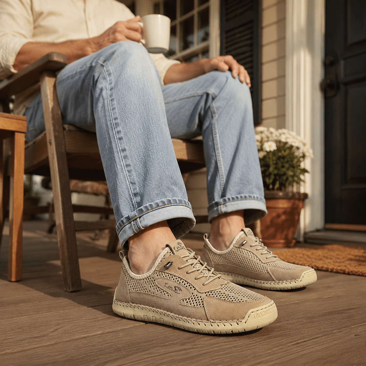 Men’s Breathable Orthopedics Comfort Walking Shoes