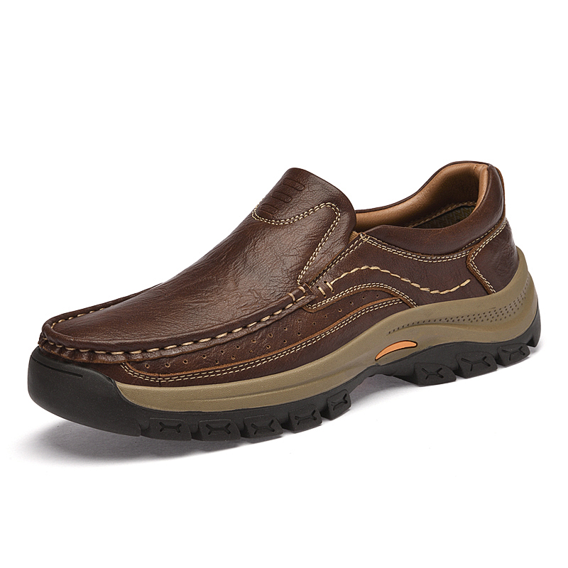 Orthopedic Walk-All-Day Loafers: Wide Toe Box & Premium Arch Support - Men's Leather Casual Shoes
