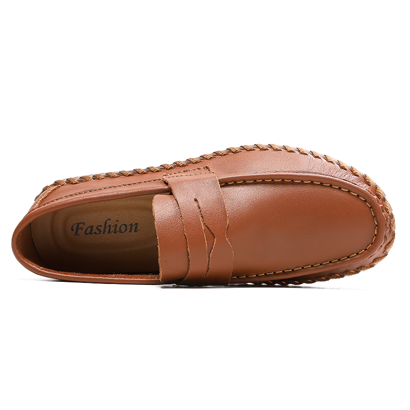 Men’s Genuine Leather Penny Loafers – Comfortable Everyday Slip-On