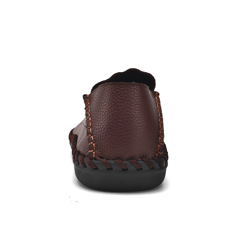 Comfymore™ Mens Genuine Leather Casual Business Slip On Shoes Fashion Slippers