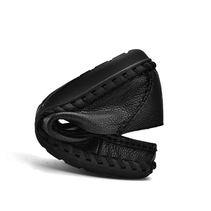 Comfymore™ Mens Genuine Leather Casual Business Slip On Shoes Fashion Slippers