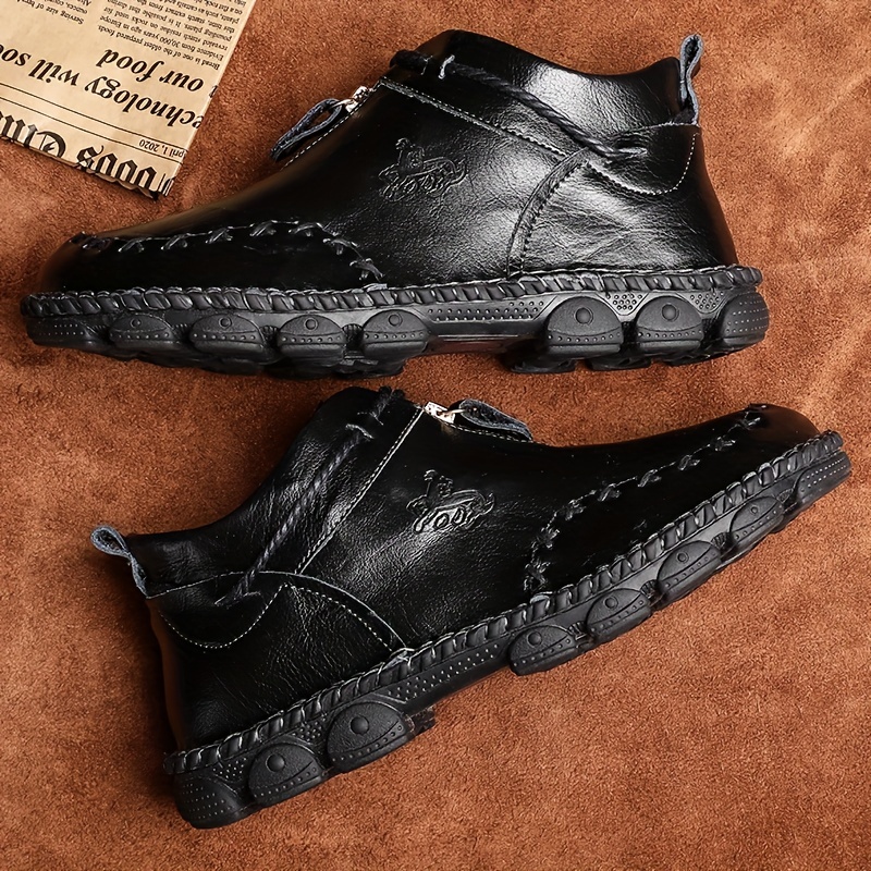 Last Day 50% OFF🔥Men's Hand Stitching Non-Slip Casual Genuine Leather Ankle Chukka Boots