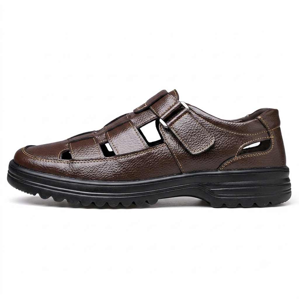 Men's Genuine Leather Comfort Walking Sandals