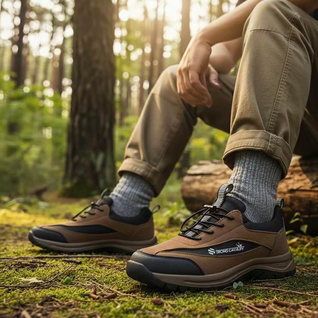 ⏰Promotion 50% OFF - Men's steel-toed shoes, non-slip and comfortable, orthopedic walking shoes