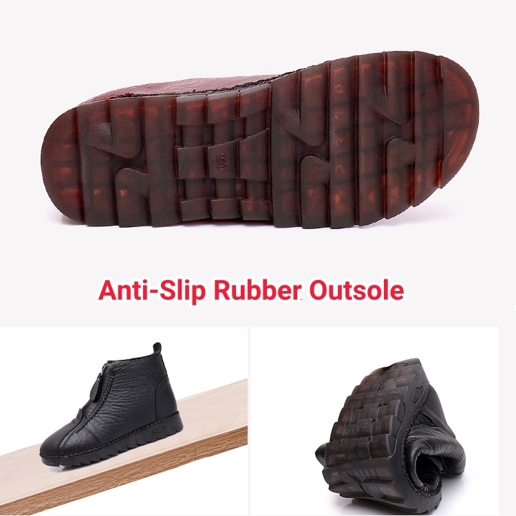 Last Day 50% OFF🔥Women‘s Waterproof Non-Slip Warm Fur Lined Winter Ankle Boots