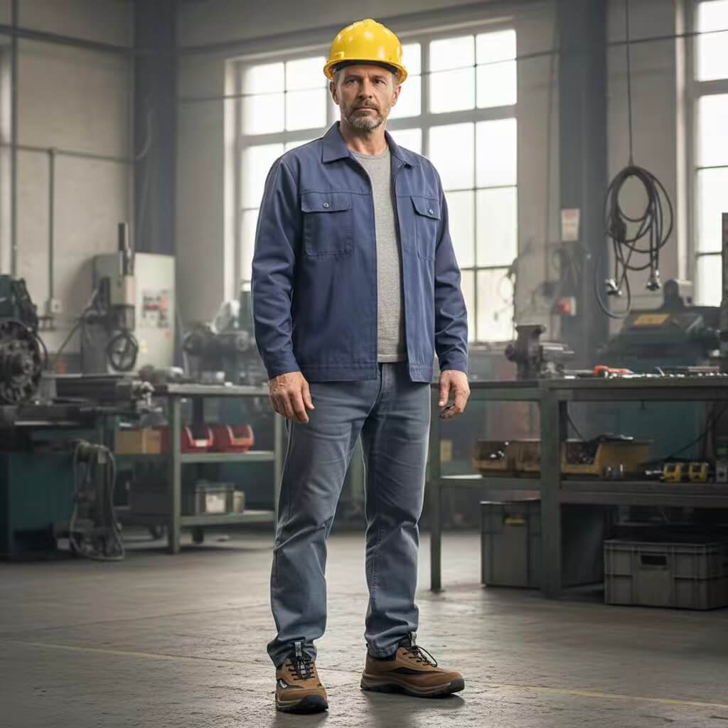 ⏰Promotion 50% OFF - Men's Comfortable Casual Arch Support Steel Toe Safety Work Shoes