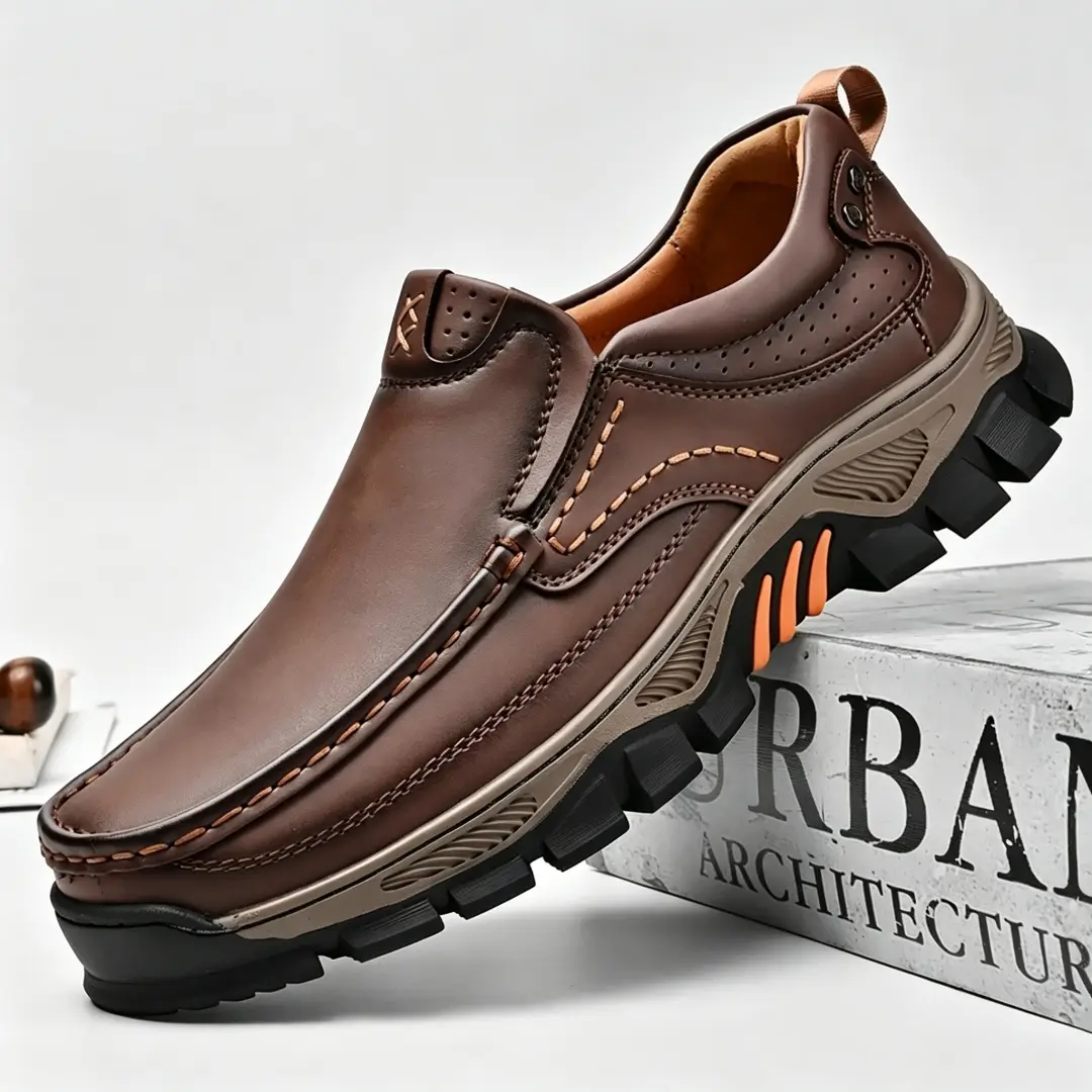 ⏰Promotion 50% OFF - Men's Orthopedic Comfortable Casual Genuine Leather Slip On Loafers