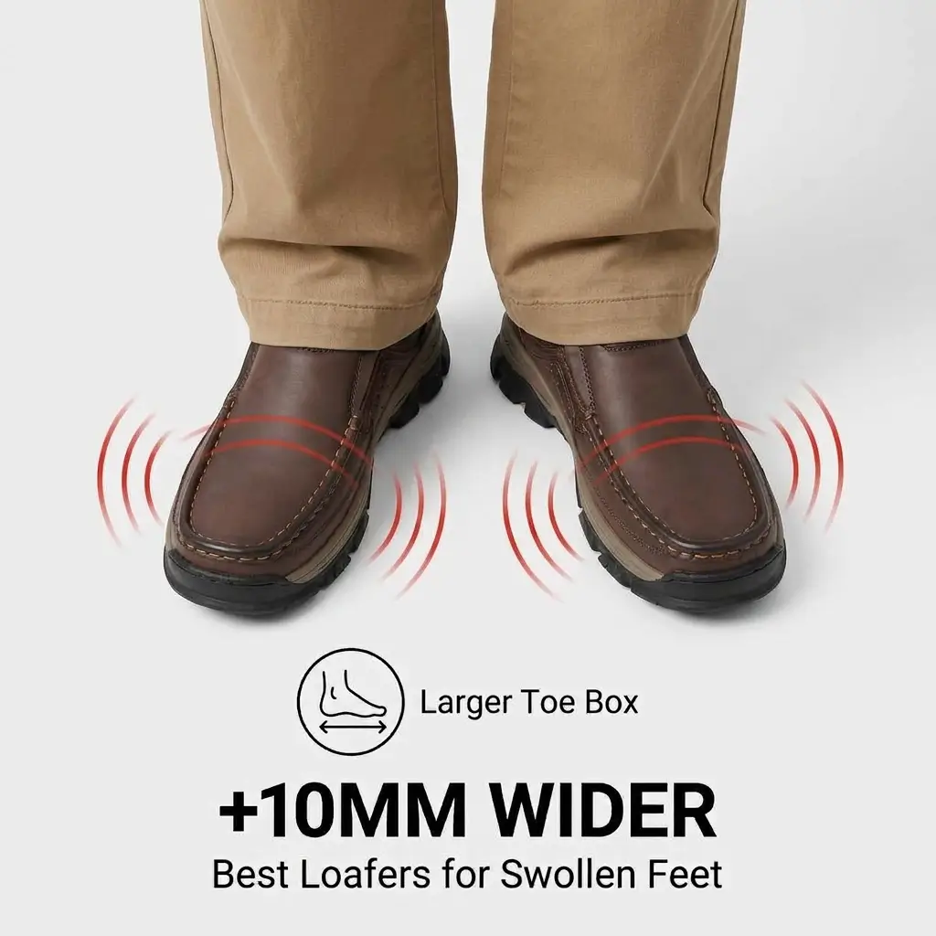 ⏰Promotion 50% OFF - Men's Orthopedic Comfortable Casual Genuine Leather Slip On Loafers