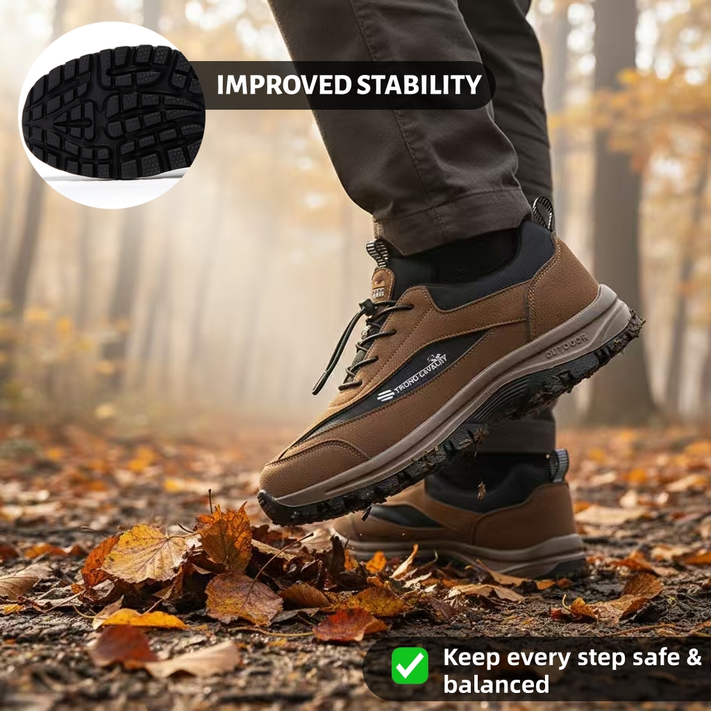 ⏰Promotion 50% OFF - Men's Comfortable Non-Slip Arch Support Steel Toe Safety Work Shoes