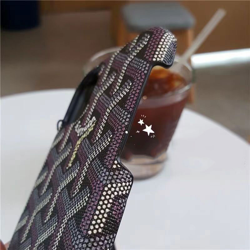 Black Goyard iPhone Case KP18888 casefeely