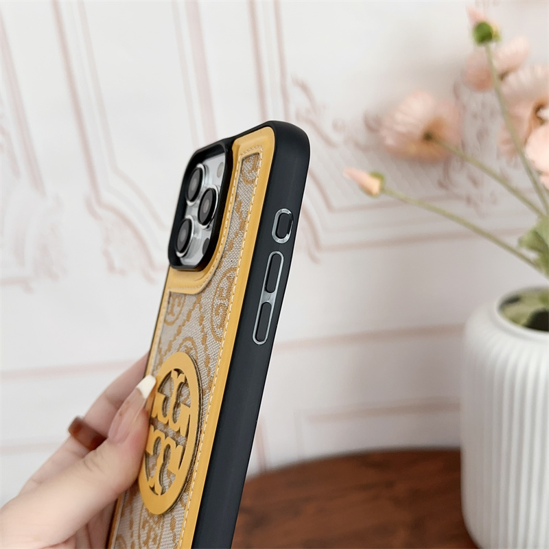 Classic Tory Burch iPhone Case With Strap Yellow -SL240411