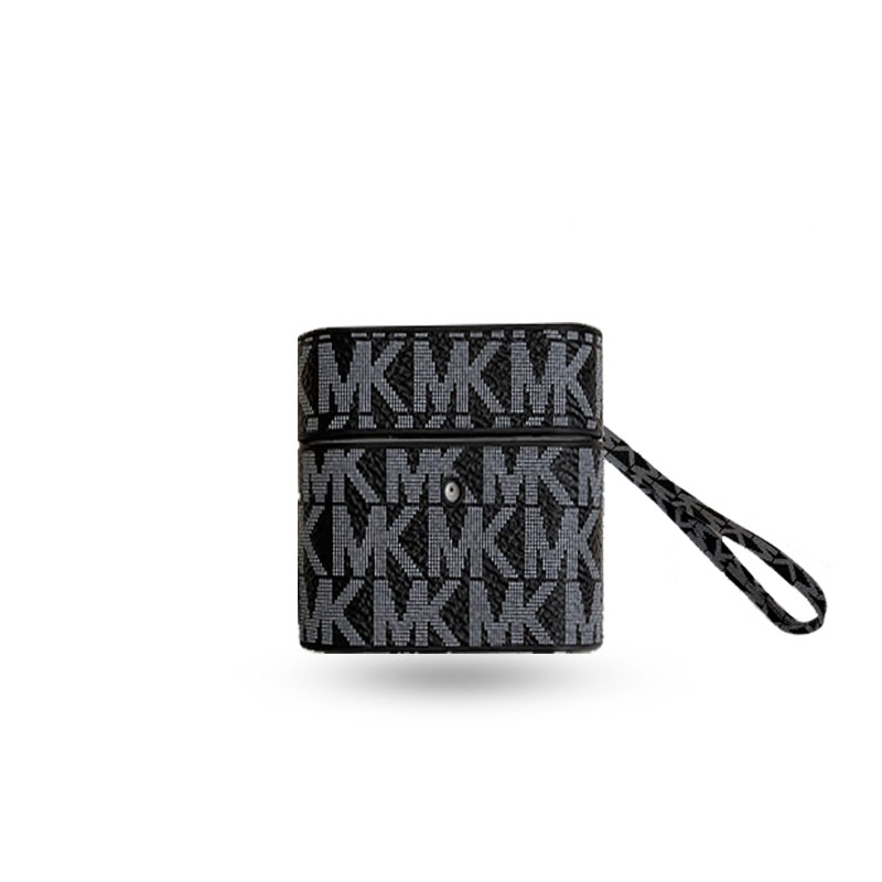 Leather MK AirPods Cases Black-JDK251608