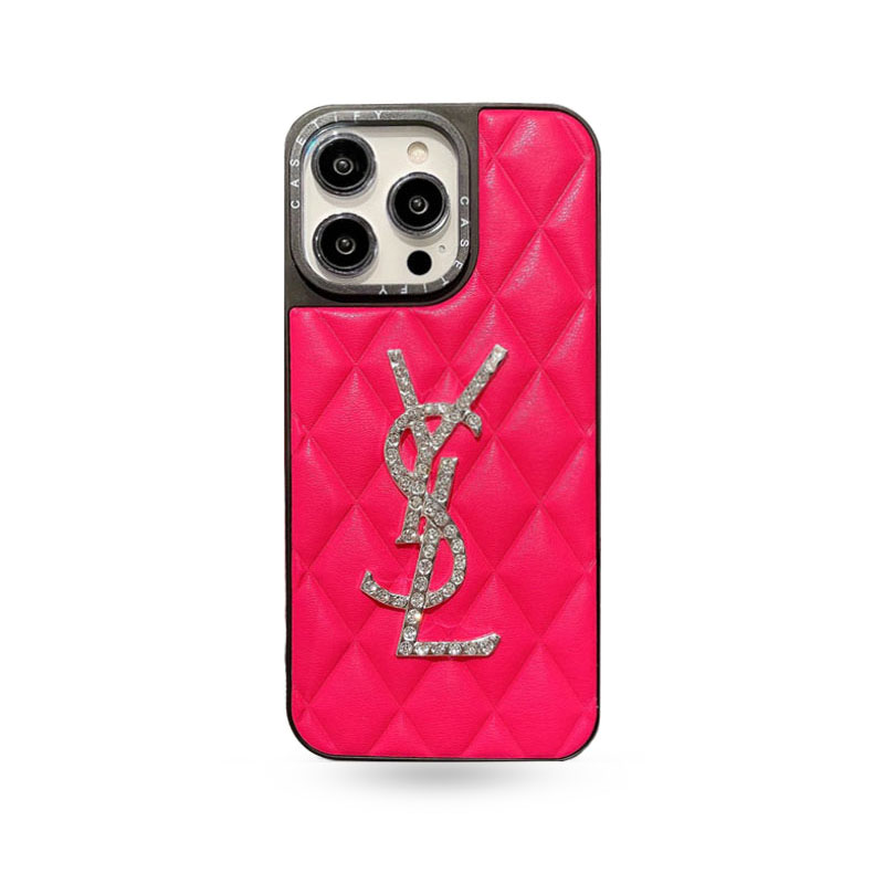 Leather YL iPhone Case Red-855188299384