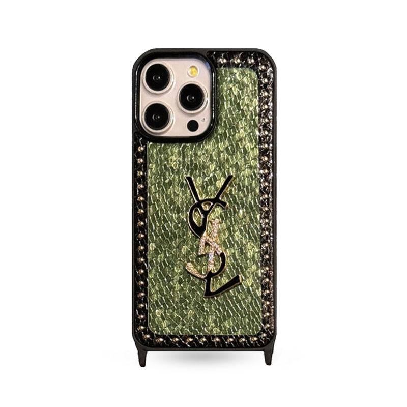 YL iPhone Case With Strap Green-918581359038