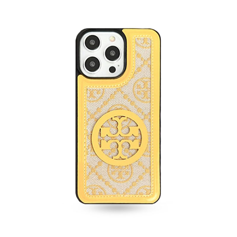 Classic TB iPhone Case With Strap Yellow -SL240411