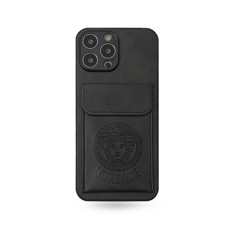 VE iPhone Case With Card Holder Black-ZPK241502