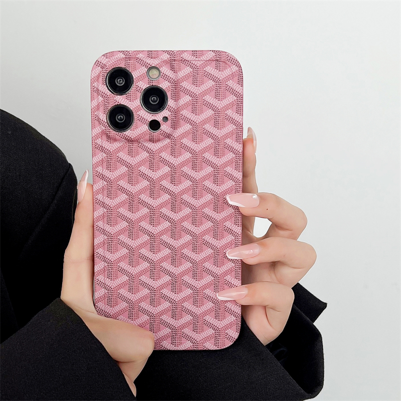 Pink Goyard iPhone Case