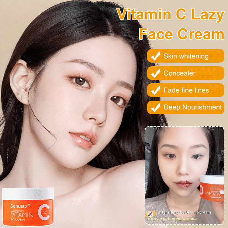 Vitamin C Lazy Face Cream Waterproof High Coverage